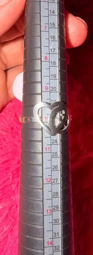 Free People Silver Heart Cutout Ring thumbnail 1