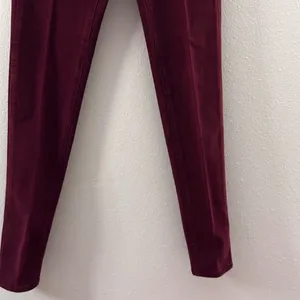 American Eagle Women Red Burgundy Jegging Jean 360 size 0 super‎ stretch thumbnail 3
