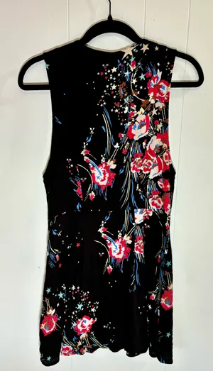 Free People Floral Wrap Top thumbnail 2