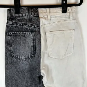 REVICE Two Tone Jeans High Waisted Denim Color Block Grunge‎ Women's Size 26 thumbnail 9