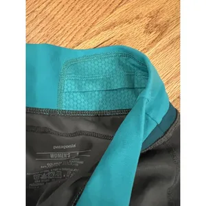 PATAGONIA pliant knickers grey gray‎ teal small crop athletic thumbnail 5
