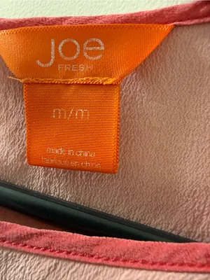 Joe Fresh Blush Pink Short Sleeve Pocket Top silk, preppy, trendy, effortless thumbnail 6