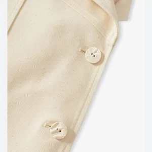 Mango NWT Oversized cotton jacket ECRU LARGE thumbnail 4