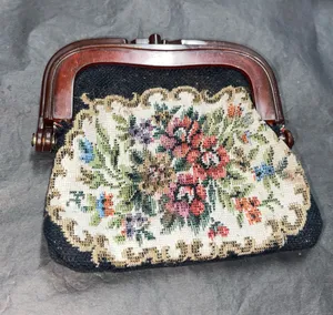 Vintage Tapestry/Rug-Like Textile Coin Purse thumbnail 1