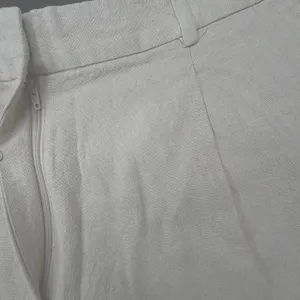 Zara Linen Blend Ecru High Rise Shorts M 8 GUC (SEE NOTE) thumbnail 10