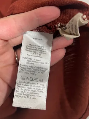 Madewell Vintage Slub Tee in Dark Orange Size Medium 100% Cotton thumbnail 4