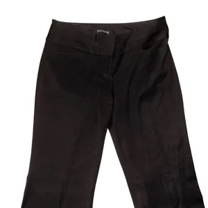 Express 'Editor' Mid-Rise Boot Cut Dress Pant in Black Twill Size 6 Regular thumbnail 4