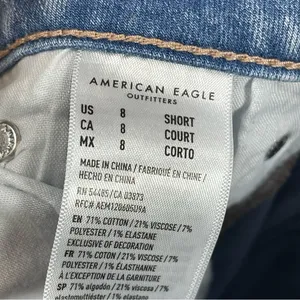 American Eagle Outfitters Blue Flare Leg Jeans SZ 8 thumbnail 13