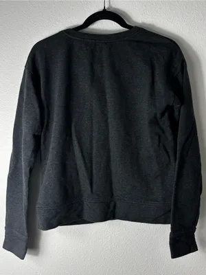 Lauren Ralph Lauren Crewneck Sweatshirt Zip Pockets Grey XS thumbnail 5