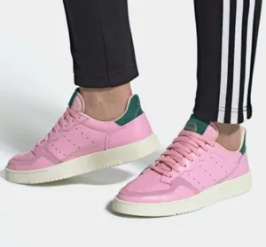 Adidas Supercourt 'True Pink Green Pink Low Top Sneakers Sneaker Size 9 thumbnail 1