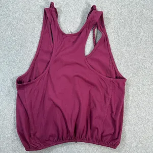 New Romantics Braided Fringe Tank Top Size Small Racerback Elastic Waist Beaded thumbnail 6
