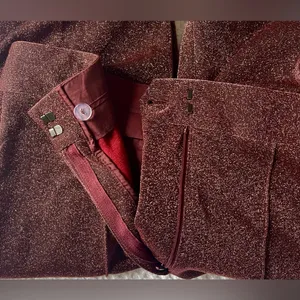 H&M Shimmering Brown Flare Pants thumbnail 7
