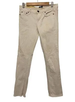 J.Crew Strech Matchstick White Skinny Jeans Size 28 thumbnail 1