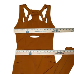 FP Movement Breakaway‎ XS Halogen Jumpsuit Burnt Orange Athleisure Yoga Workout thumbnail 13