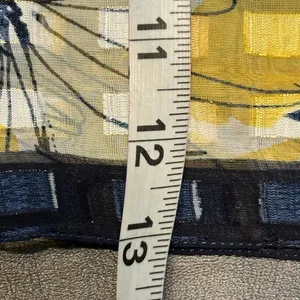 Christopher & Banks Yellow and Blue Floral Lightweight Scarf NWT thumbnail 10