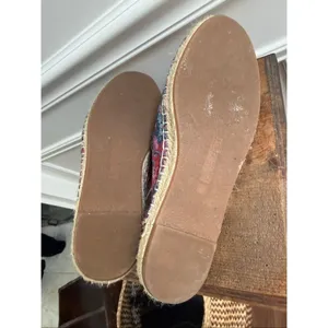 Nine West Volley Espadrille Mule Blue Red Silver Textile 9 thumbnail 6