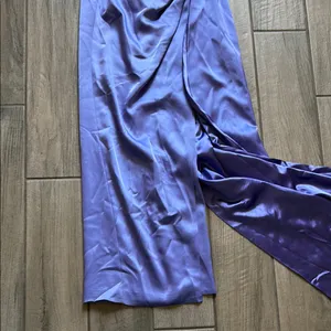 Elegant Purple Strapless Dress thumbnail 5