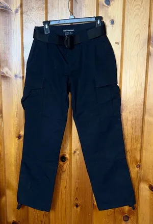 5.11 Tactical Black Cargo Pants size 4 with belt tactical pants work pants women thumbnail 1