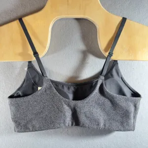 491 | NWT‎ OFFLINE by Aerie Gray Textured Longline Sports Bra Womens Large thumbnail 2