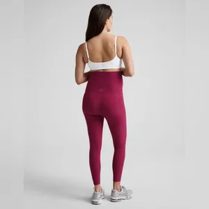 Beyond Yoga Spacedye Love the Bump Maternity Legging Size S Sangria Heather thumbnail 2