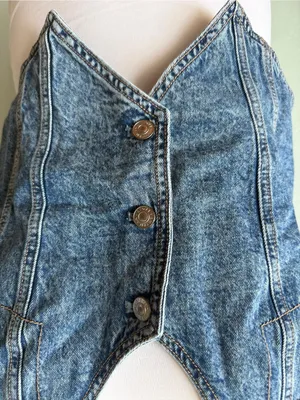 American Eagle Denim Vest thumbnail 5