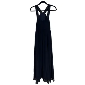 Lulus‎ Air of Romance Bridesmaid Halter Neck Maxi Dress Black Women’s Size Small thumbnail 2