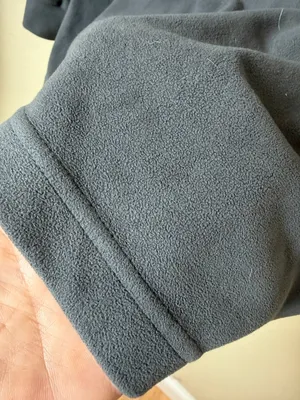 UNIQLO Grey Micro Fleece Mock Neck Athletic Long Sleep Top Size Small thumbnail 5