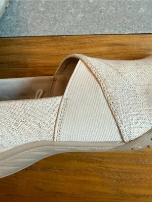 Skechers Breathe-Easy Swayful Natural Linen Slip-On Flats Size 10 thumbnail 6