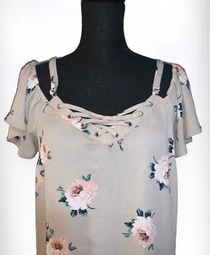 Torrid Cold Shoulder Blouse thumbnail 2