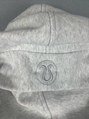 Lululemon Oversized Half-Zip heather gray scuba hoodie Size: XL/XXL thumbnail 10