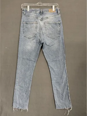Zara Light Wash Blue Skinny Jeans Women’s Size 6 Mid Rise 5-Pocket Denim thumbnail 2