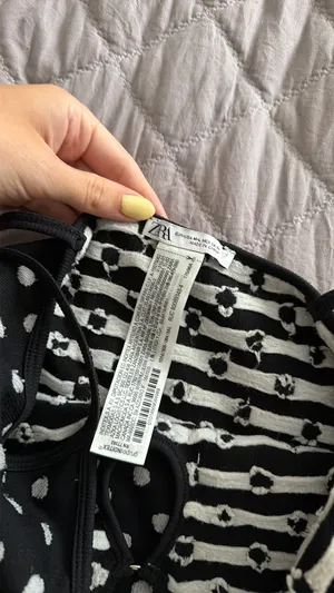 ZARA Polka Dot Mini Dress thumbnail 4