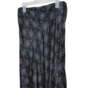 Salaam Black Red Polka Dot Maxi Skirt Size Small‎ thumbnail 2