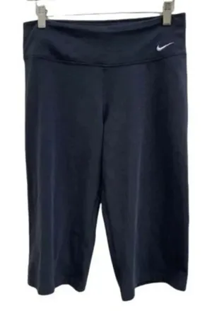 Nike black cropped Women's‎ Dry Fit Cotton Polyester Blend Legging 1402LM…​​ thumbnail 1