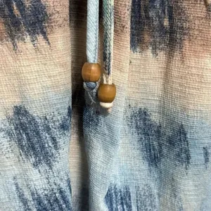 LIBERTY LOVE Tie Dye Swim Cover Tie Waist Wrap Blue Brown Green Cream Size M thumbnail 3