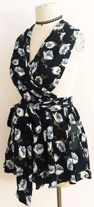 Lulus Convertible Floral Romper thumbnail 2