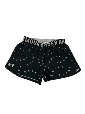 Under Armour Womens XS Athletic Shorts Black Patterned Lightweight Polyester Act thumbnail 2