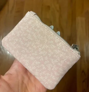 NWOT John Galt Pink Floral Coin Purse thumbnail 2