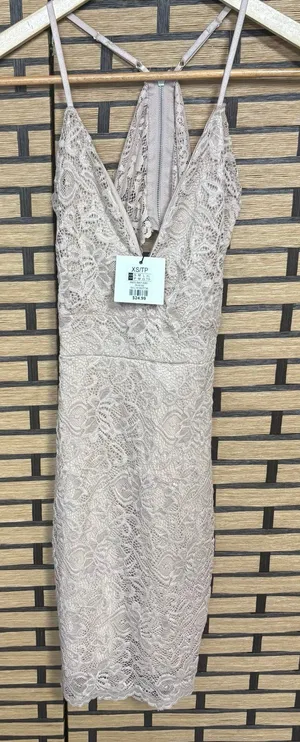 Revamped Tan‎ Lace Dress Size XS thumbnail 1