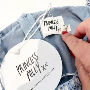 Princess Polly Tallie Floral Adjustable Strap Sleeveless Mini Dress Blue 12 NWT thumbnail 3