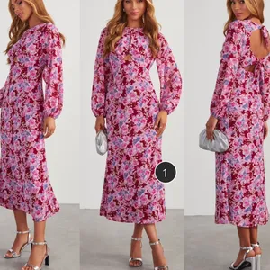 Lush Galata Chiffon Floral Midi Dress thumbnail 13
