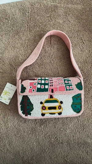 Beaded NYC Bag Pink thumbnail 3