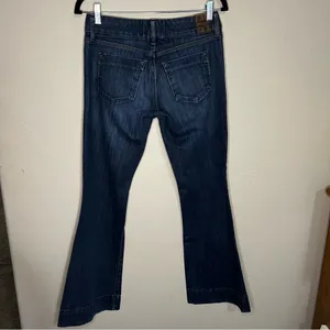Dylan George & Co Diane Flare Dark Blue Low Rise Trouser Denim Jeans‎ thumbnail 9