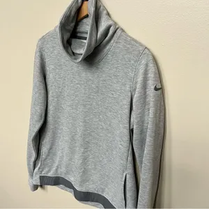 Nike Dry Cowl Funnel Neck Pullover Top Heather Gray Medium thumbnail 6