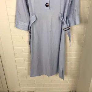 Zara Basic Light Blue Casual Style Shirtdress Size S thumbnail 4