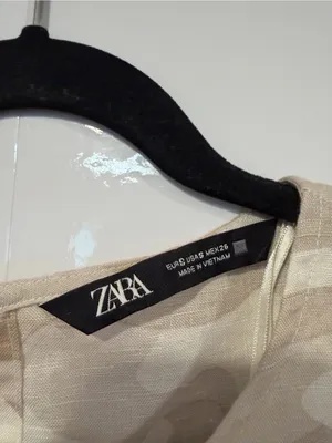 Zara Beige Camo Crop Top thumbnail 2