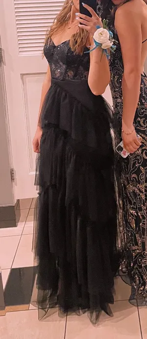 Macy’s Black Prom Dress thumbnail 2