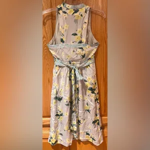 Anthropologie Maeve Dutch Yellow Floral Print Sleeveless Shift Dress‎ Size 0 thumbnail 9