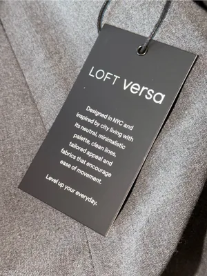 LOFT Versa Gray Belted Long Coat Dress Size M NWT – Tailored Minimalist Style thumbnail 8