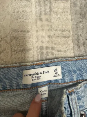 Abercrombie curve love low rise baggy jean thumbnail 5